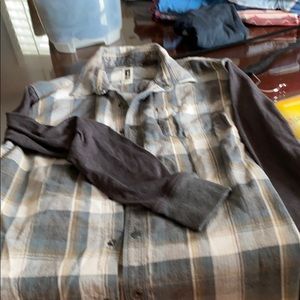 Light weight flannel , cotton snap shirt